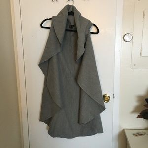 Women's ASOS Gray Open Duster Size M